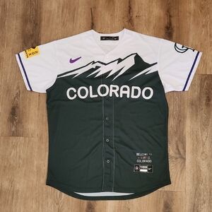 Brendan Rodgers Colorado Rockies Mens Large Fully Stitched New